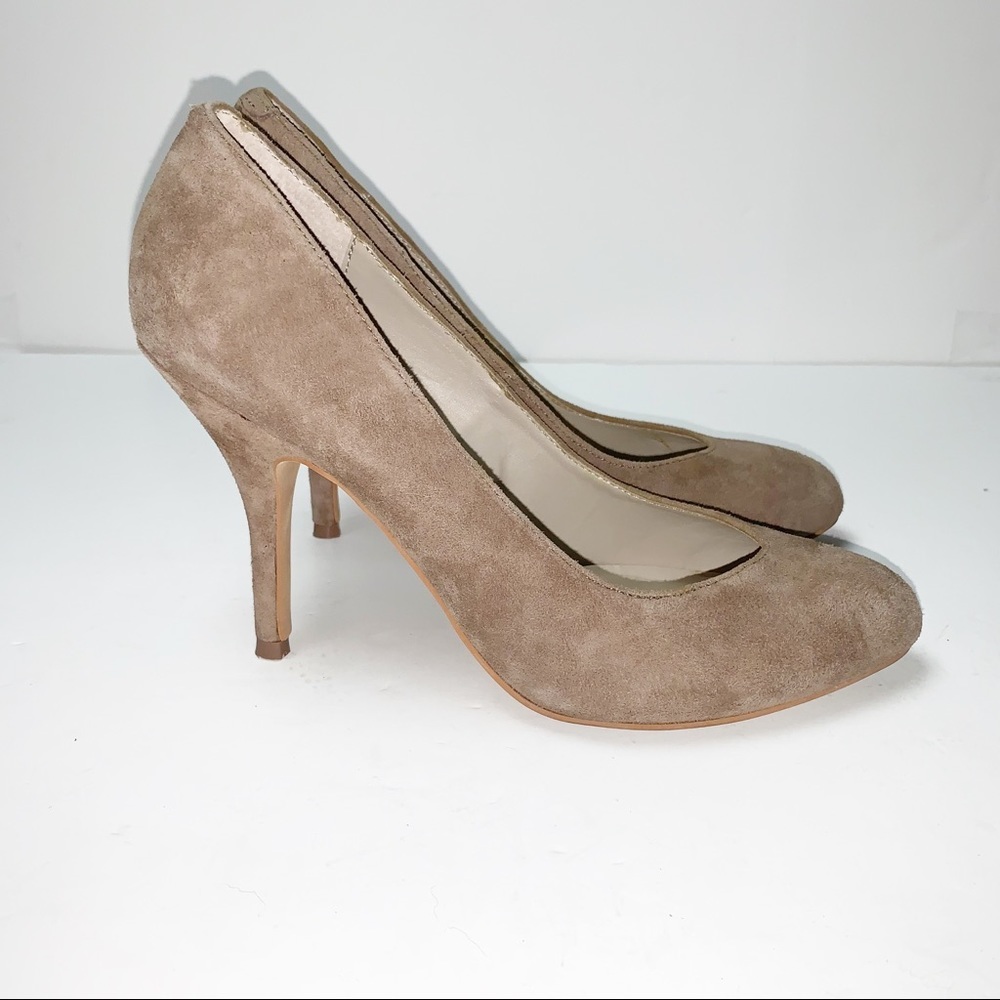 STEVEN BY STEVE MADDEN Taupe Suede Heels 9.5 - Picture 6 of 8
